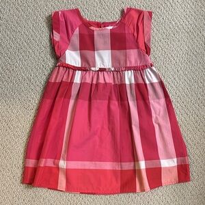 Burberry Pink Plaid Kids Dress 4Y / 102cm